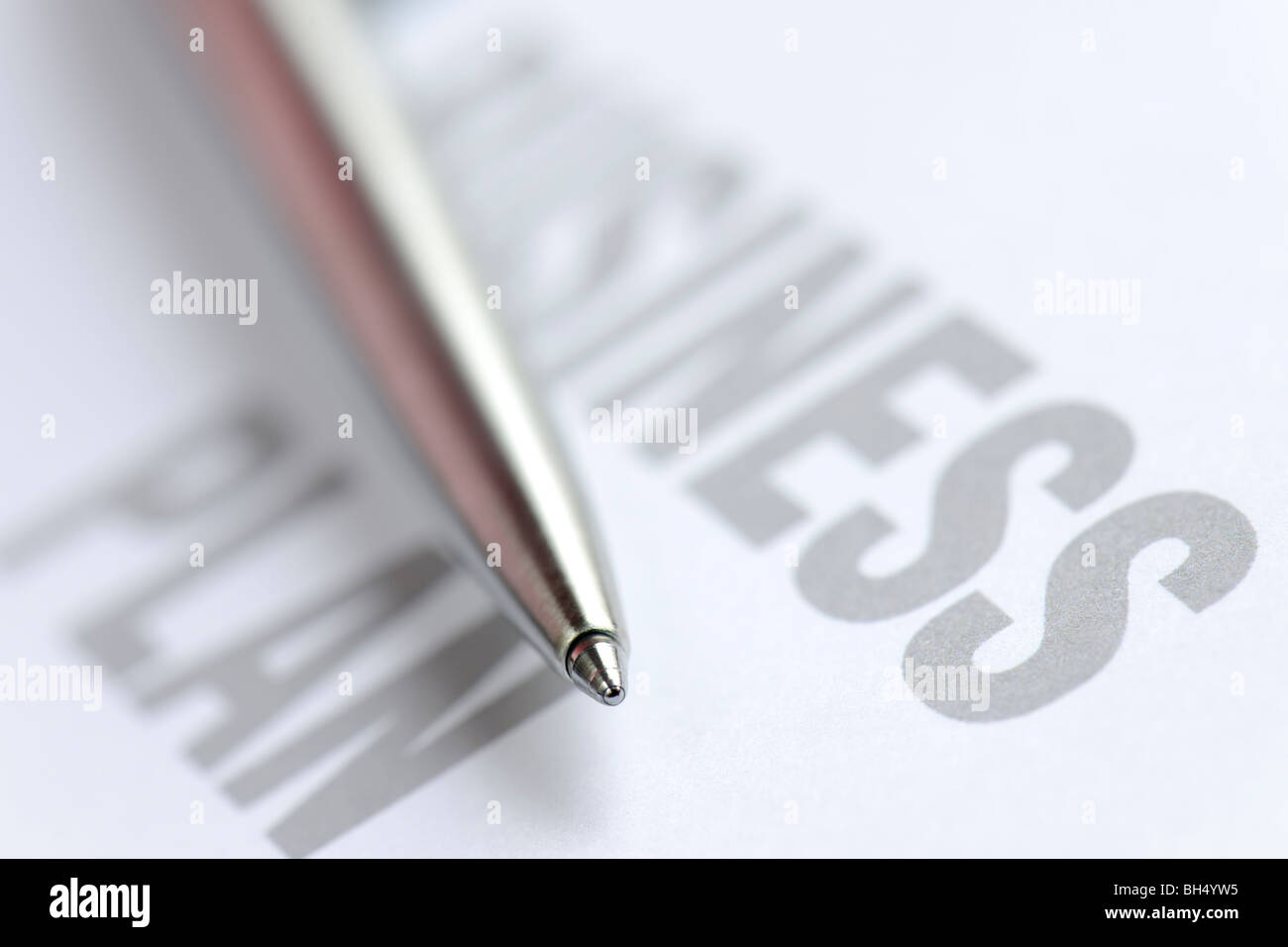 Il piano di business Foto Stock