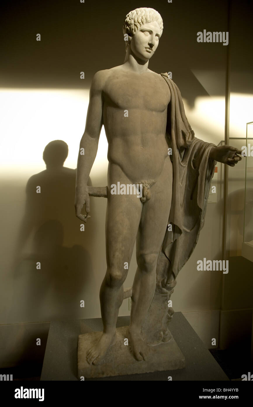 Hermes: statua in marmo, 1° o 2° secolo D.C. Periodo romano. Metropolitan Museum of Art di New York City Foto Stock