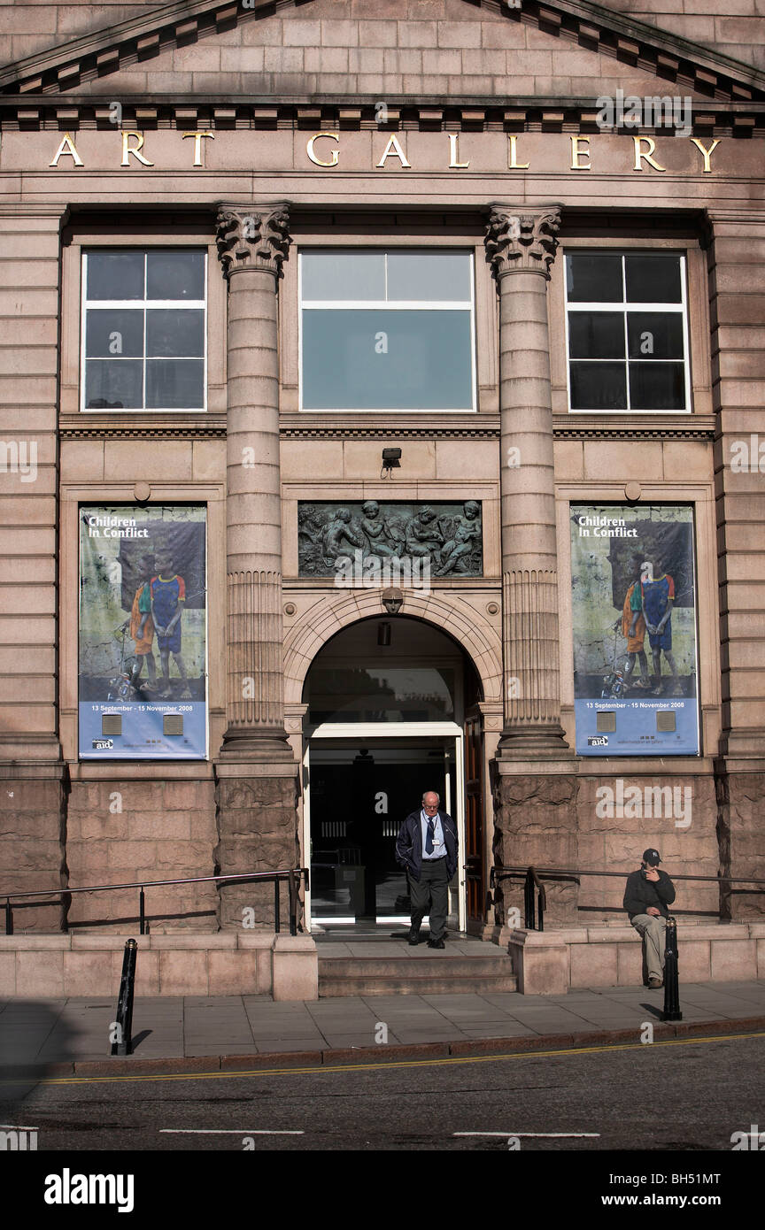 Ingresso della Galleria d'Arte di Aberdeen. Foto Stock