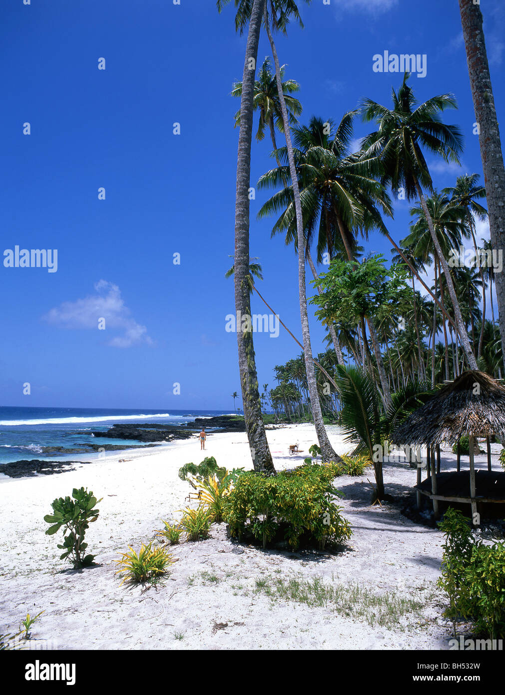 "Ritorno al Paradiso" Lefaga Beach, Isola Upolu, Samoa Foto Stock