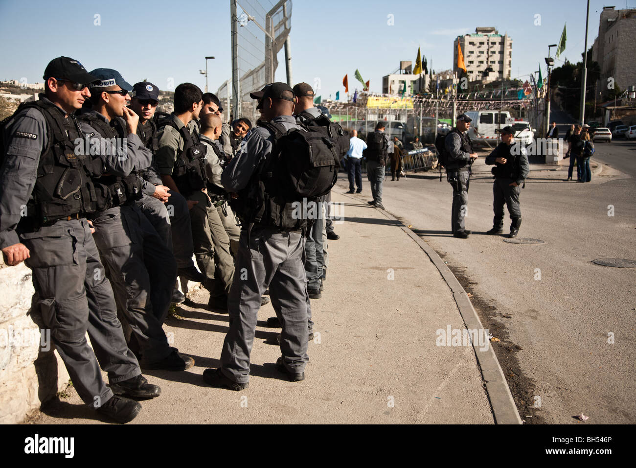 Dimostrazione settimanale in Sheikh Jarrah Foto Stock