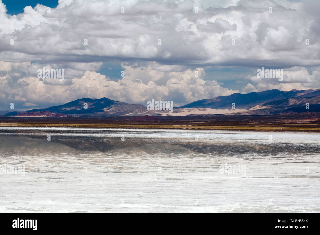 Salinas Grande, Route 52, provincia di Jujuy, Argentina Foto Stock