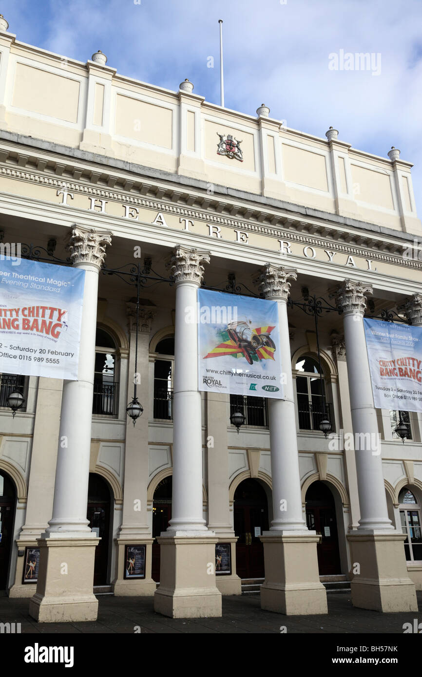 La facciata del Teatro Regio parlamento superiore street Nottingham Regno Unito Foto Stock