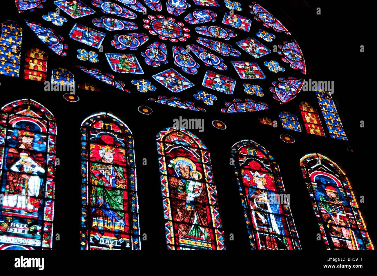 Nord Rosone la cattedrale di Chartres Francia Foto Stock