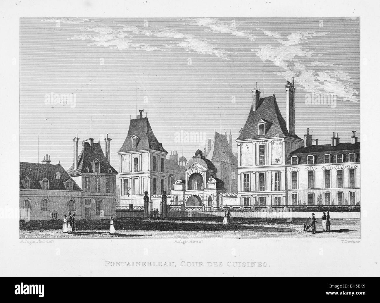 Fontainebleau, Cour des cucine Foto Stock