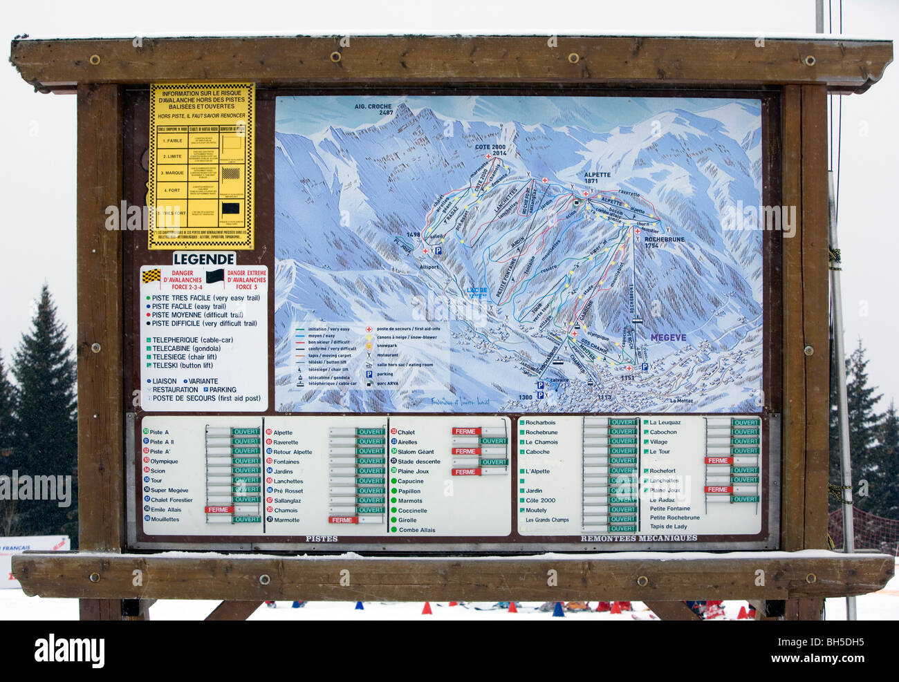 Mappa delle piste da sci immagini e fotografie stock ad alta ...