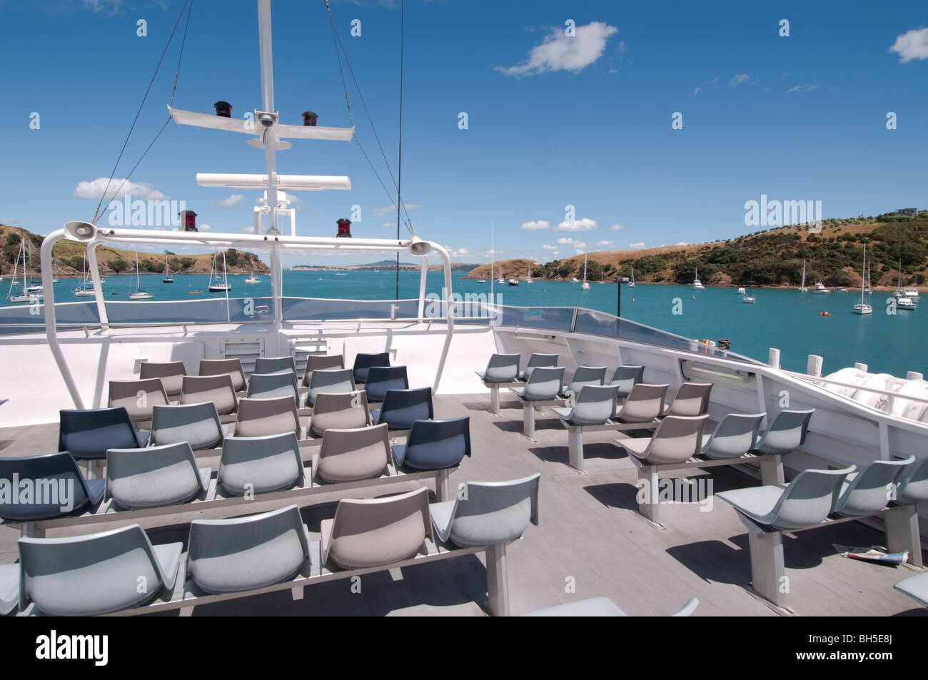 Vuoto sedi del Traghetto , Nuova Zelanda Foto Stock