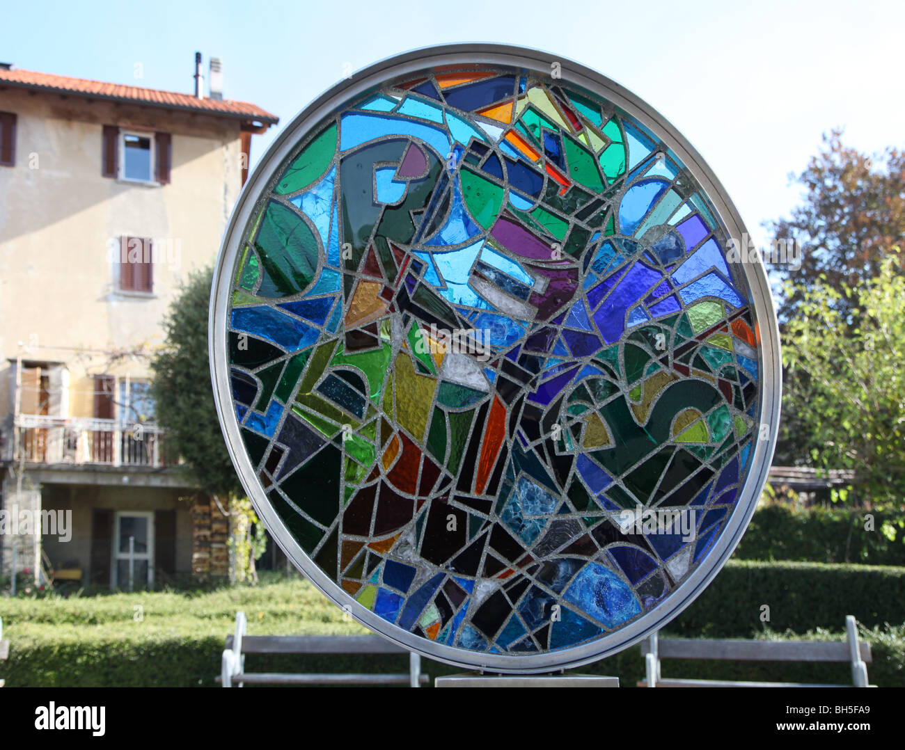 Il Monte Bre art trail presentano, Monte Bre, Ticino Foto Stock