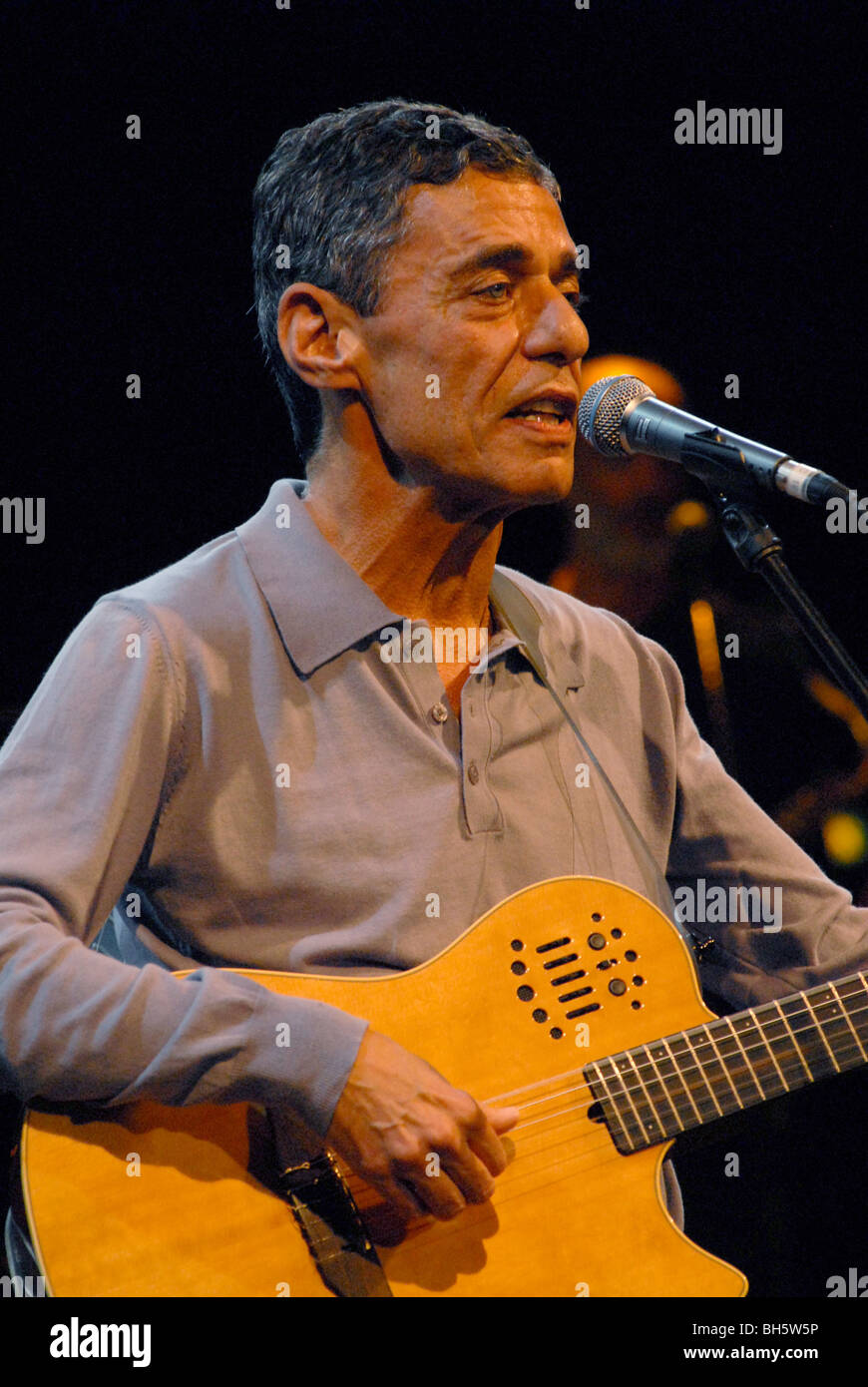 Il Brasile.famoso cantautore Chico Buarque giocare a RIO Foto Stock