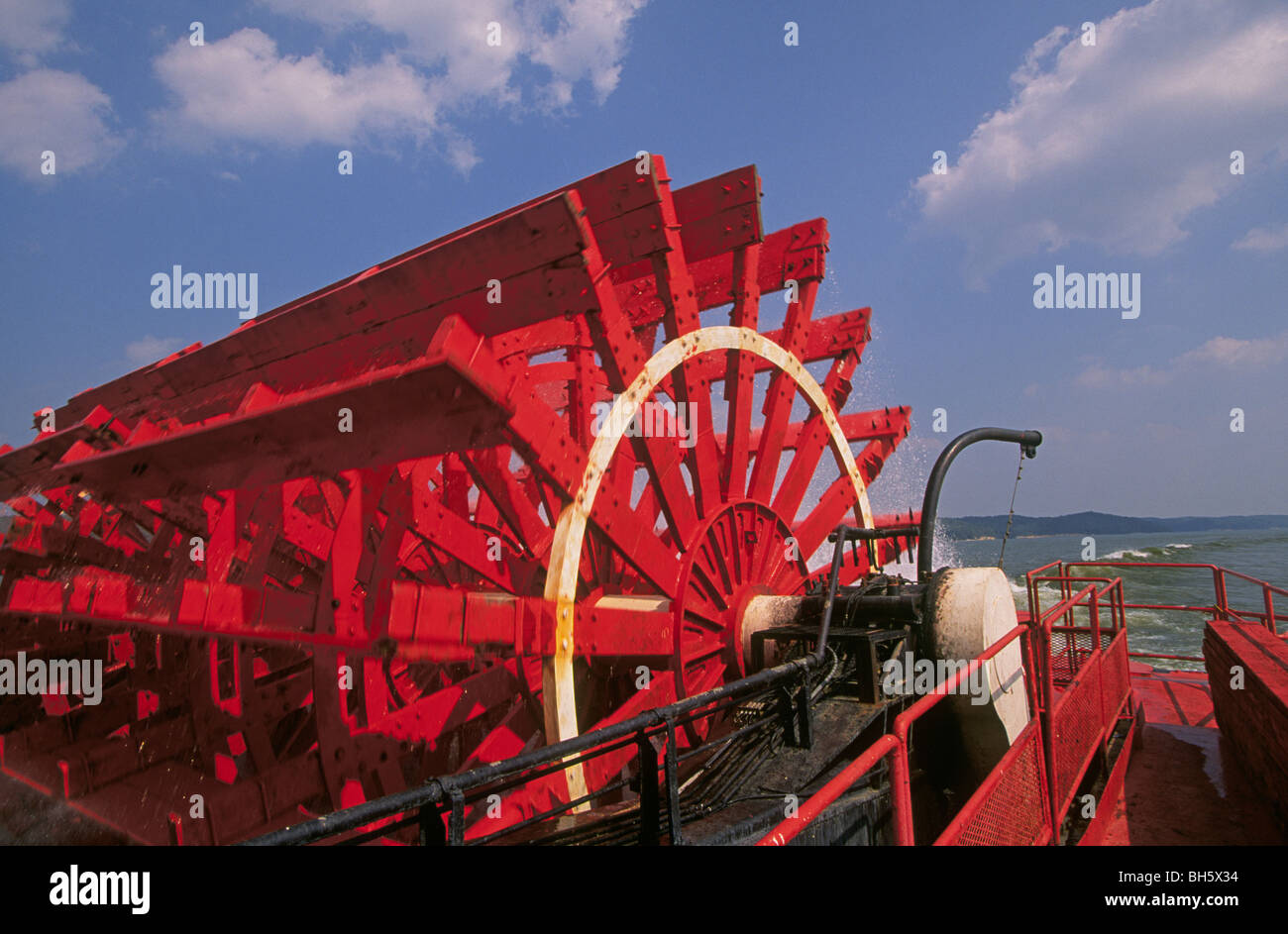 Il pedalo' del piroscafo Mississippi Queen sul fiume Tennessee Foto Stock