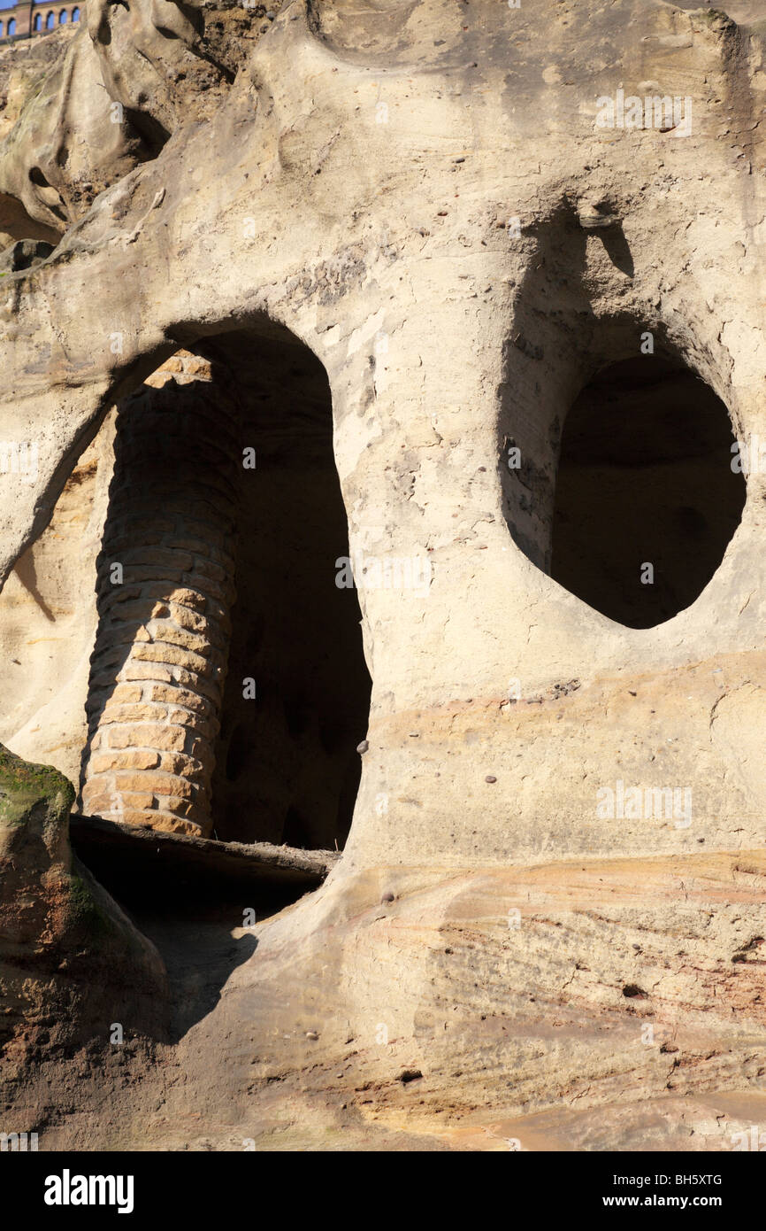 Le grotte di Nottingham nel cantiere di tini di filtrazione Nottingham Regno Unito Foto Stock