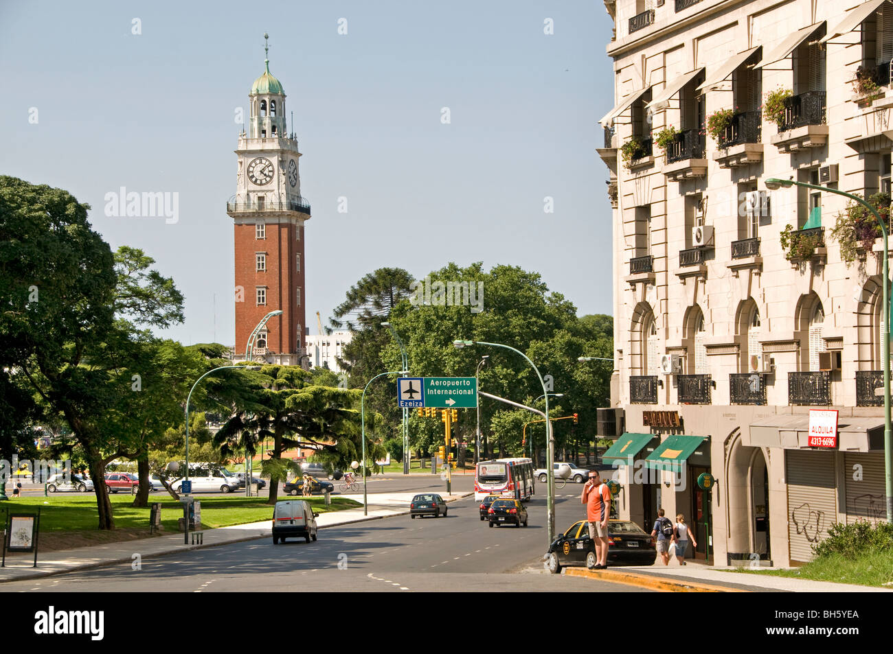 Buenos Aires Argentina inglese Tower Plaza San Martin Foto Stock