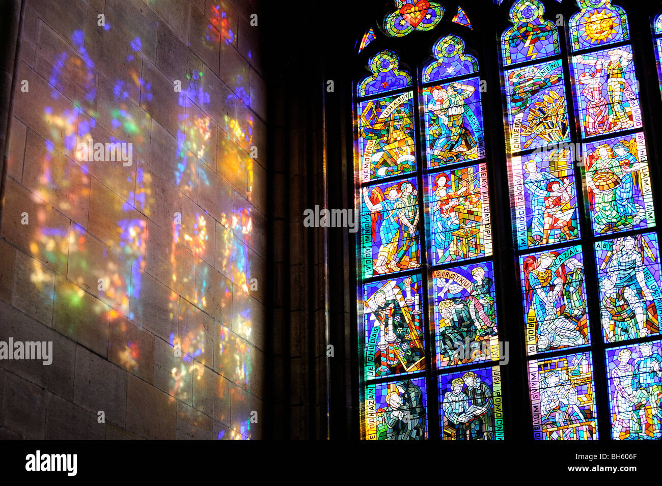 San Vito cattedrale del Castello di Praga Repubblica Ceca Foto Stock