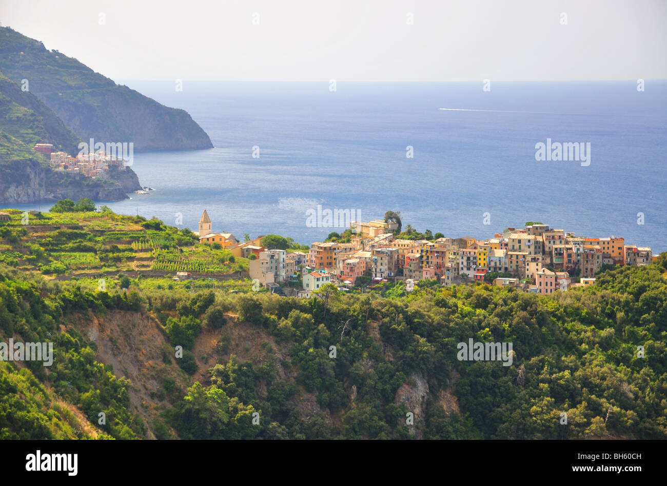 Corniglia Cinque Terre Parco Nazionale 5 Terre Italia Manarola Riomaggiore Foto Stock