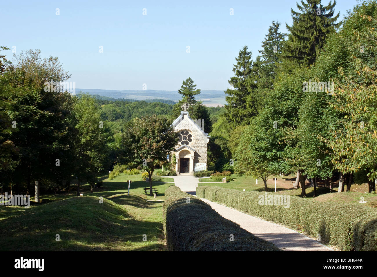 Erinnerungsstätten im Elsass und Lothringen Foto Stock