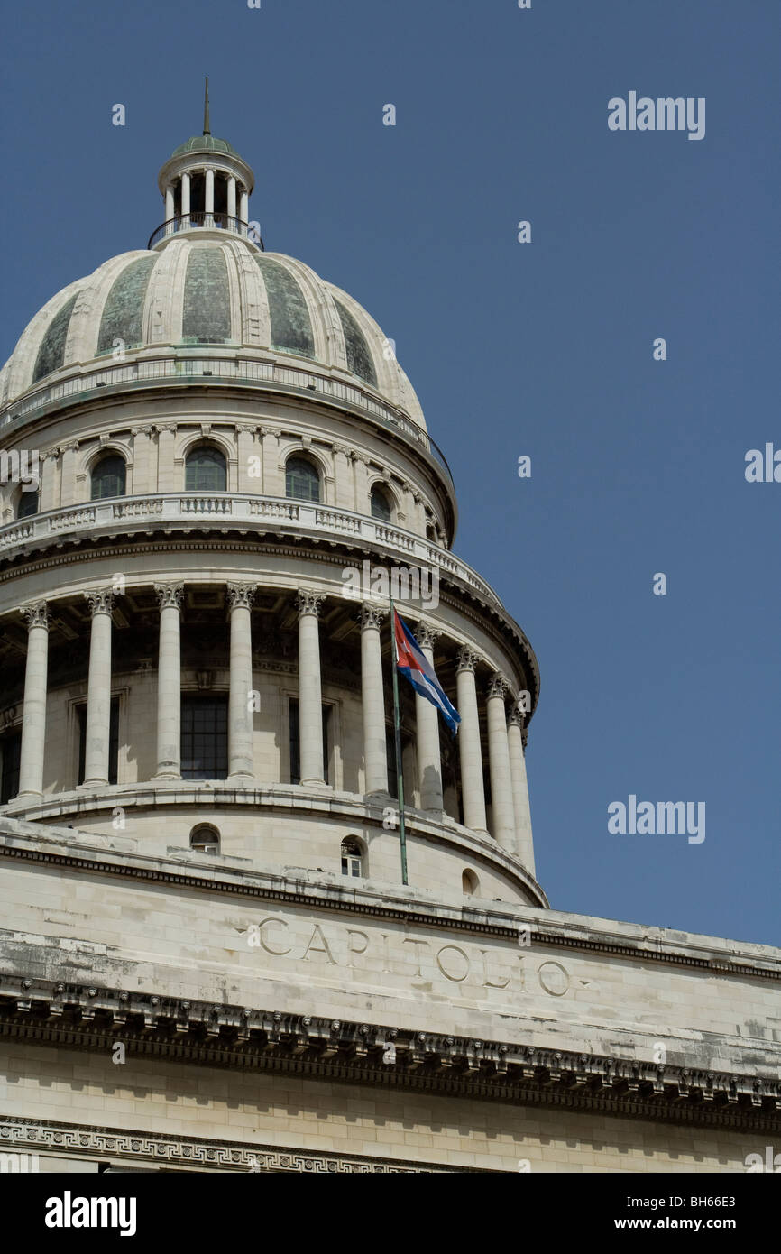 La cupola del Campidoglio cubano a l'Avana Centrale, viaggio l'Avana, Cuba, Caraibi, America Centrale Foto Stock