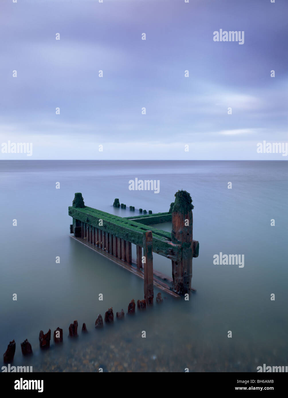 difese di mare Foto Stock