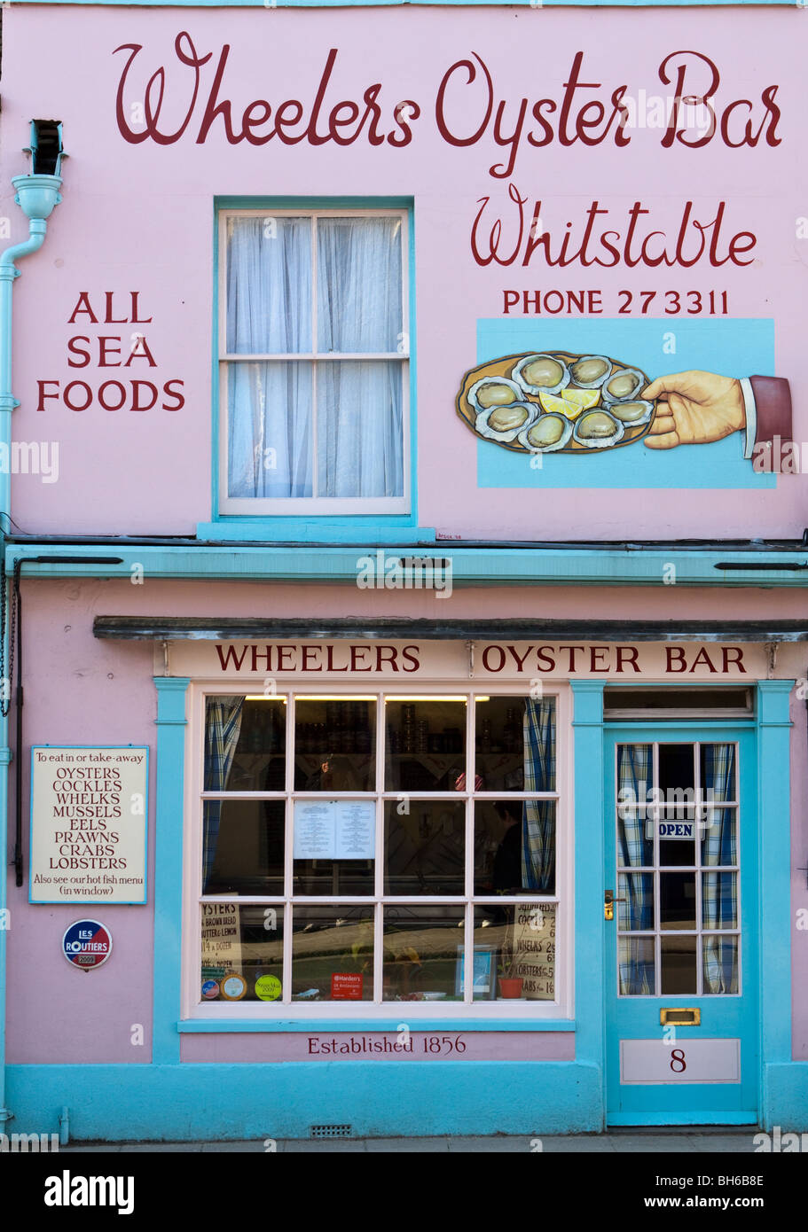 Wheelers Oyster Bar Whitstable Foto Stock