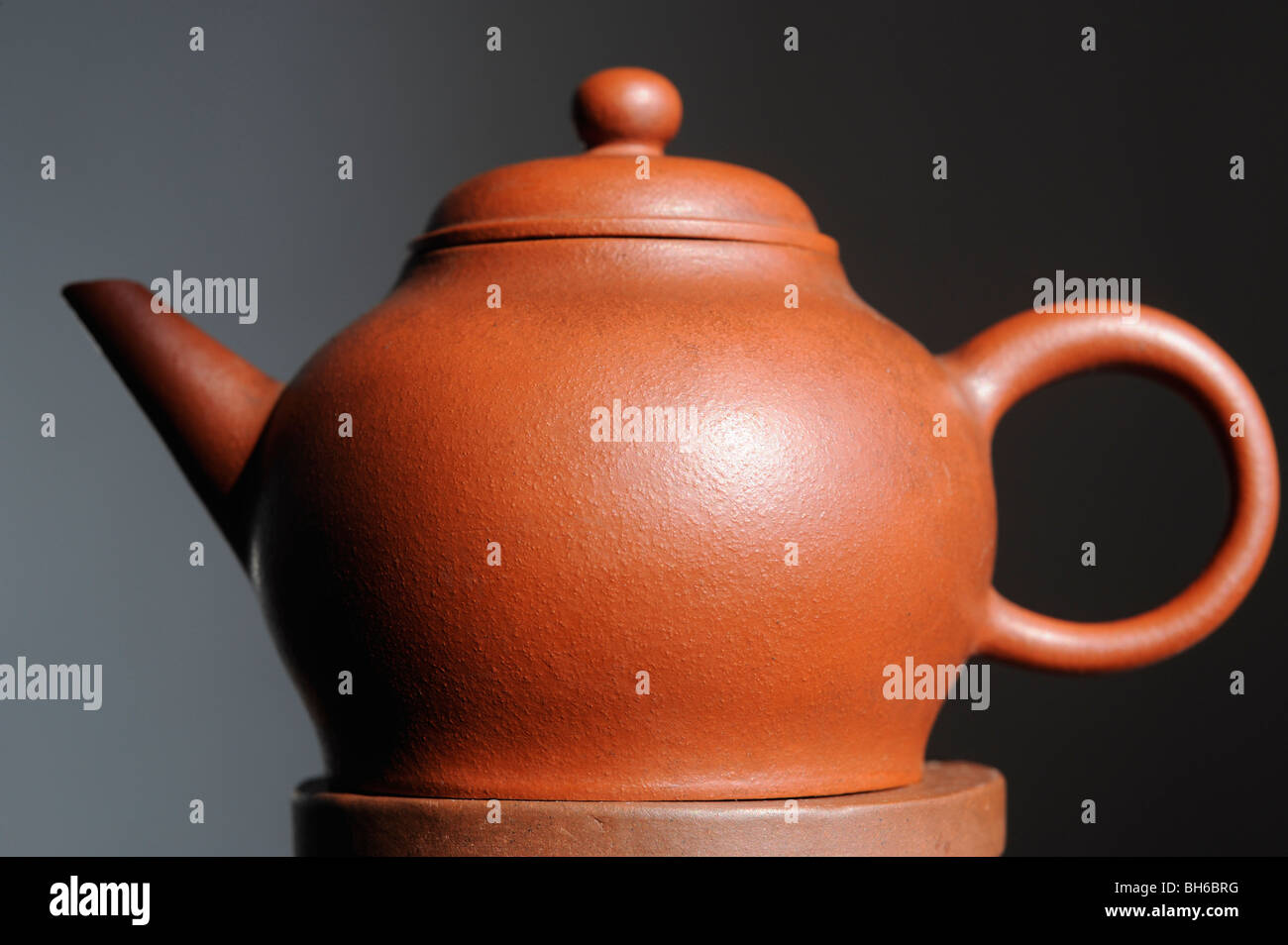 Cinese Vintage fatti a mano di argilla Yixing Zisha pentola - fine della Dinastia Qing. Foto Stock