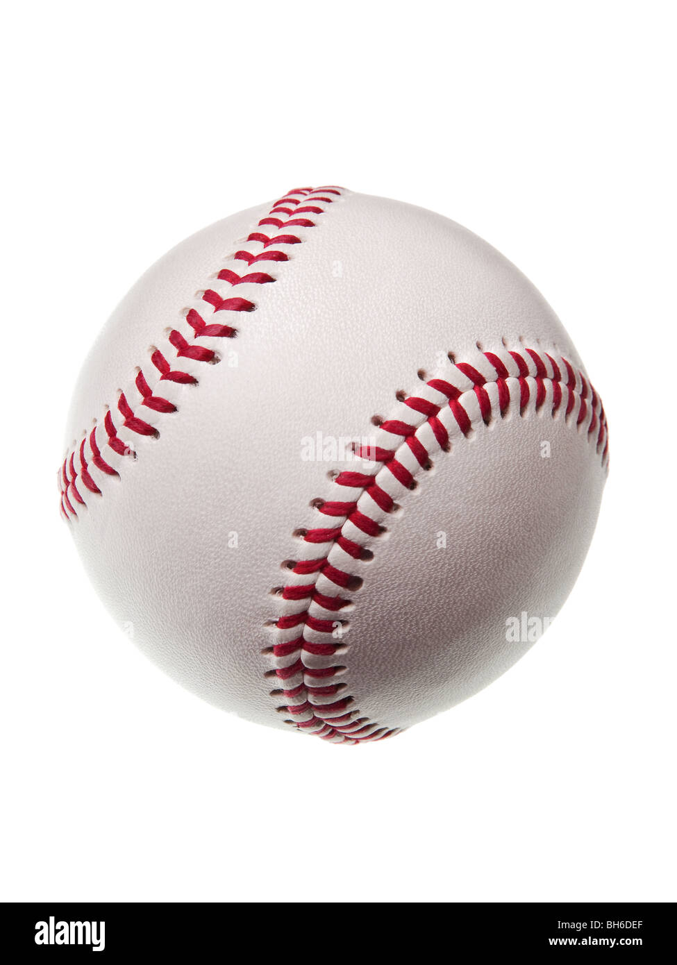 Nuovo baseball isolati su sfondo bianco Foto Stock
