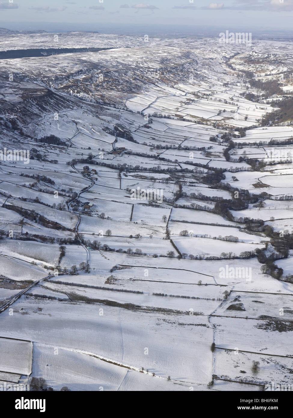 North Yorks Mori, coperta di neve, North Yorkshire, nell'Inghilterra del Nord Foto Stock