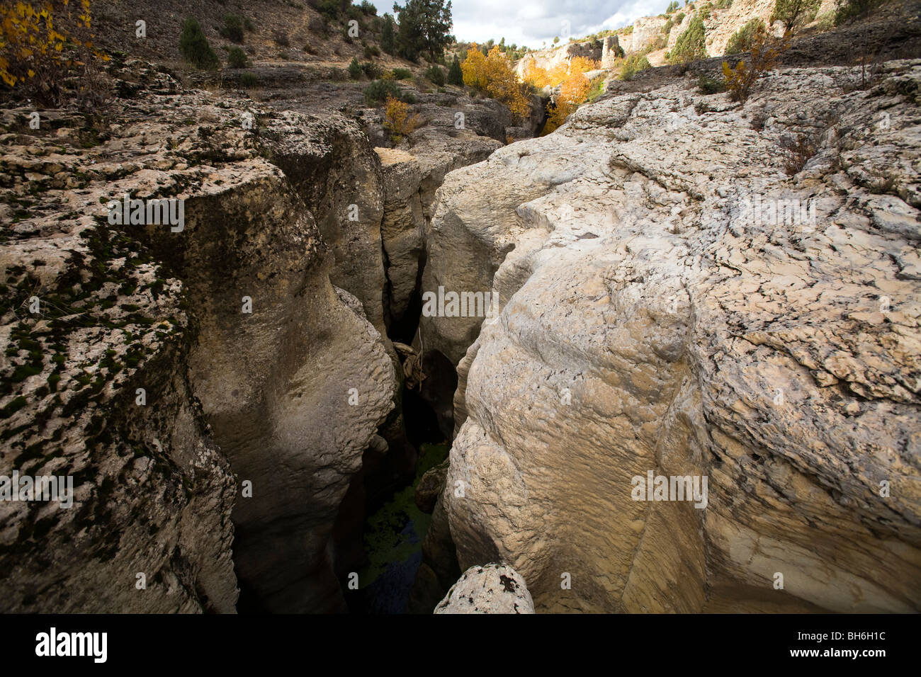 Vista panoramica del canyon in Safranbolu Turchia Foto Stock