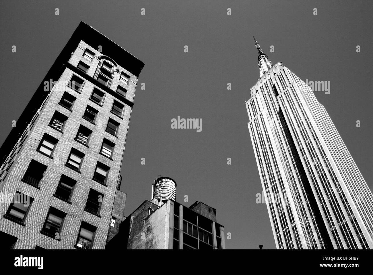 New York City architettura tra cui l'Empire State Building. Foto Stock