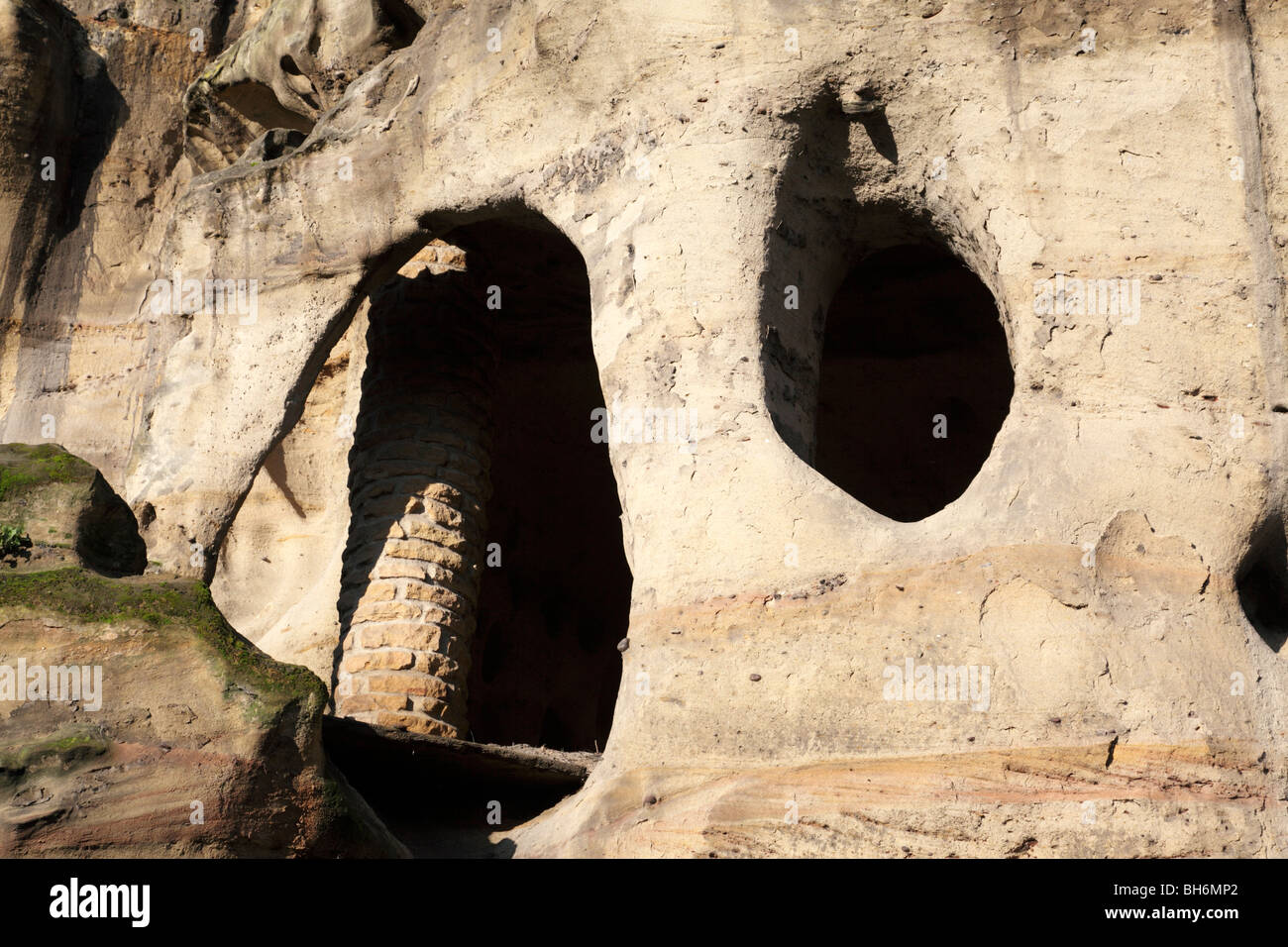 Le grotte di Nottingham nel cantiere di tini di filtrazione Nottingham Regno Unito Foto Stock