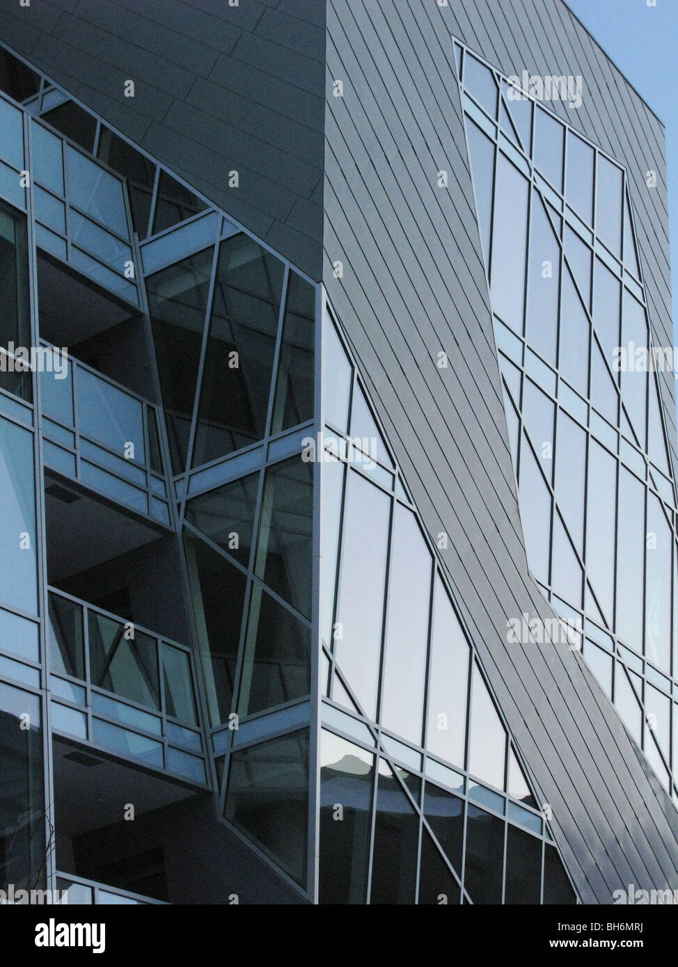 Abstract Denver Art Museum edificio moderno city colorado giorno centro pubblico di tempo Foto Stock