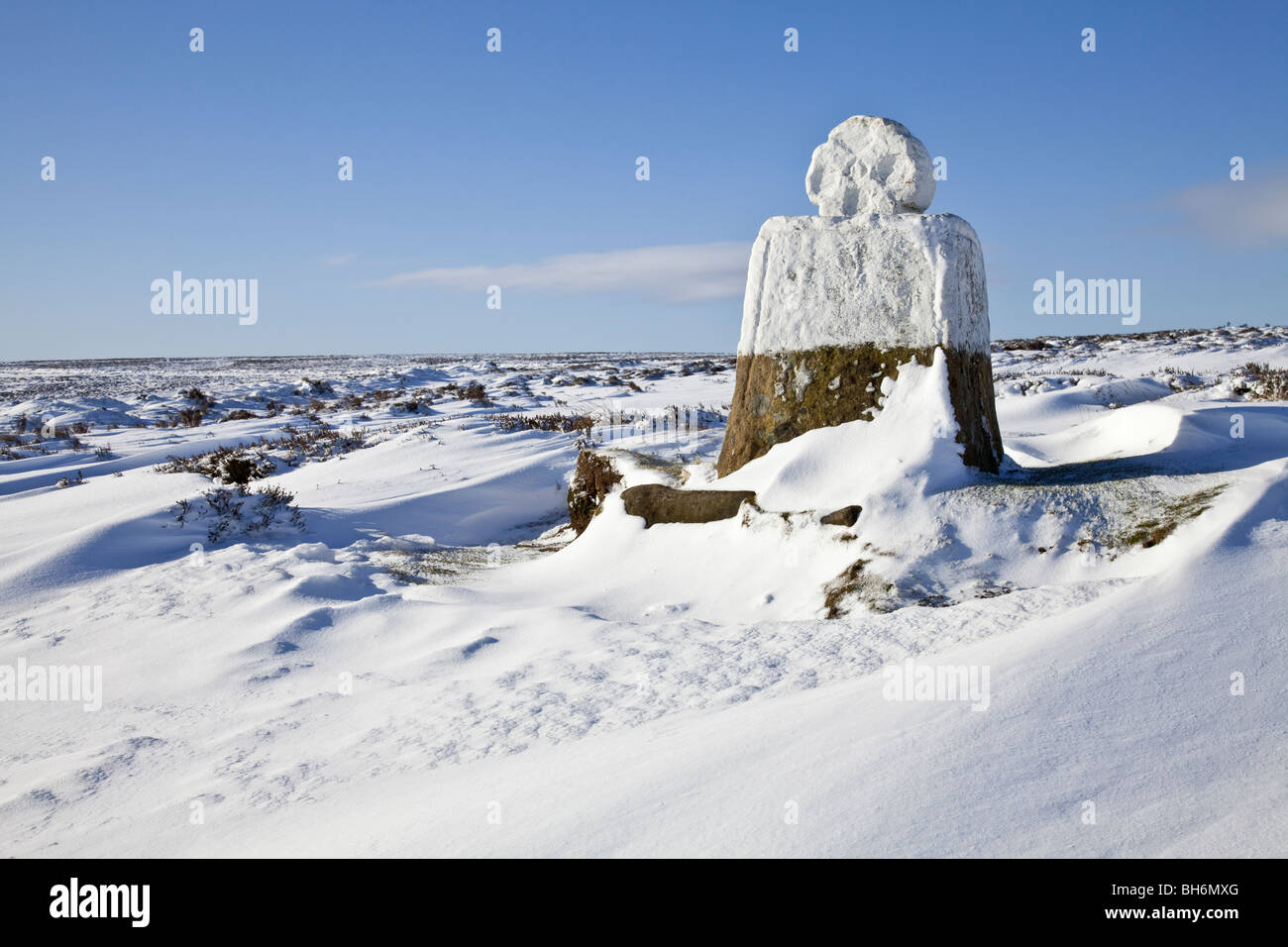 Croce bianca [Fat Betty] Rosedale Capo North York Moors National Park Foto Stock
