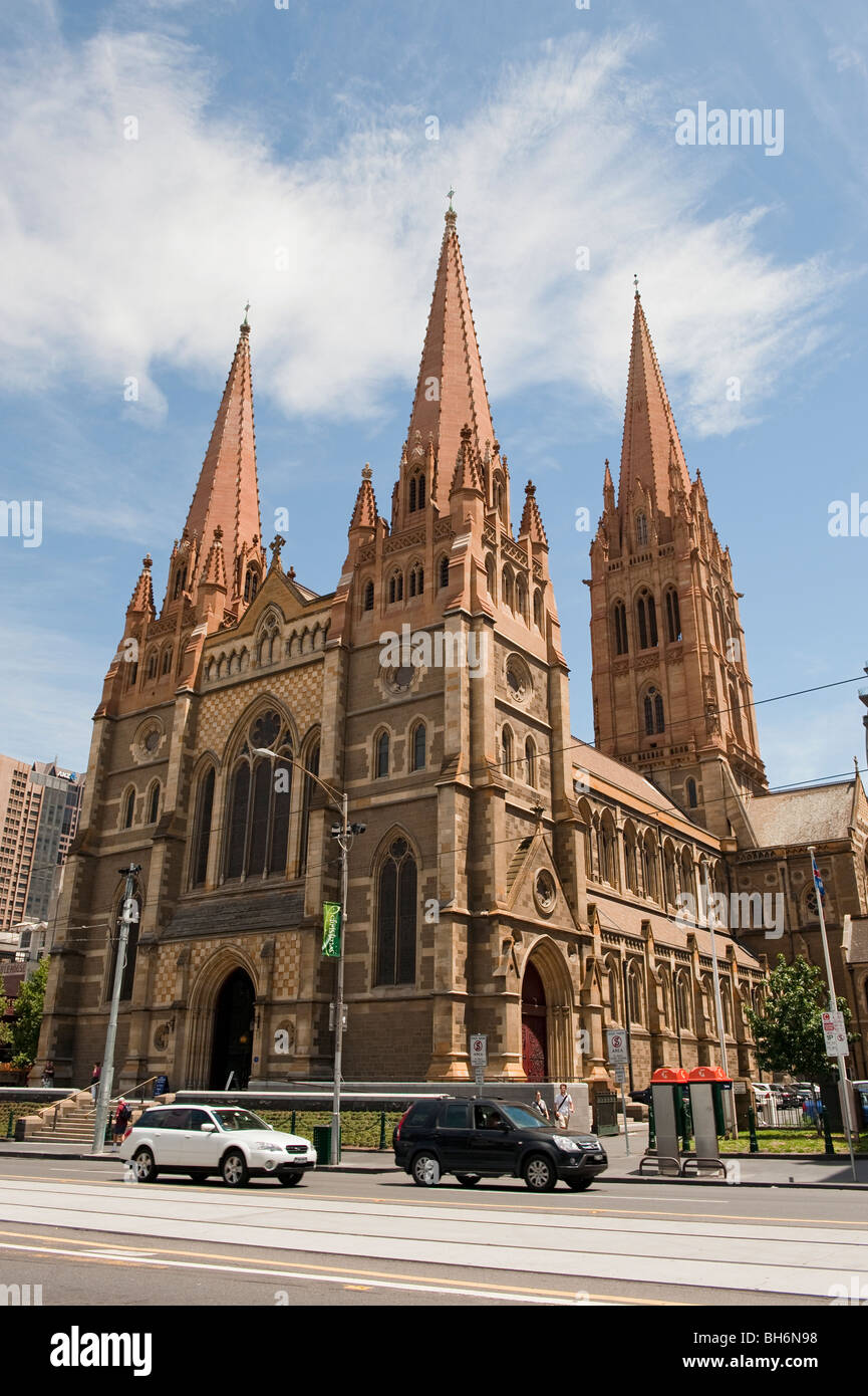 La Cattedrale di St Paul, Melbourne, Australia Foto Stock