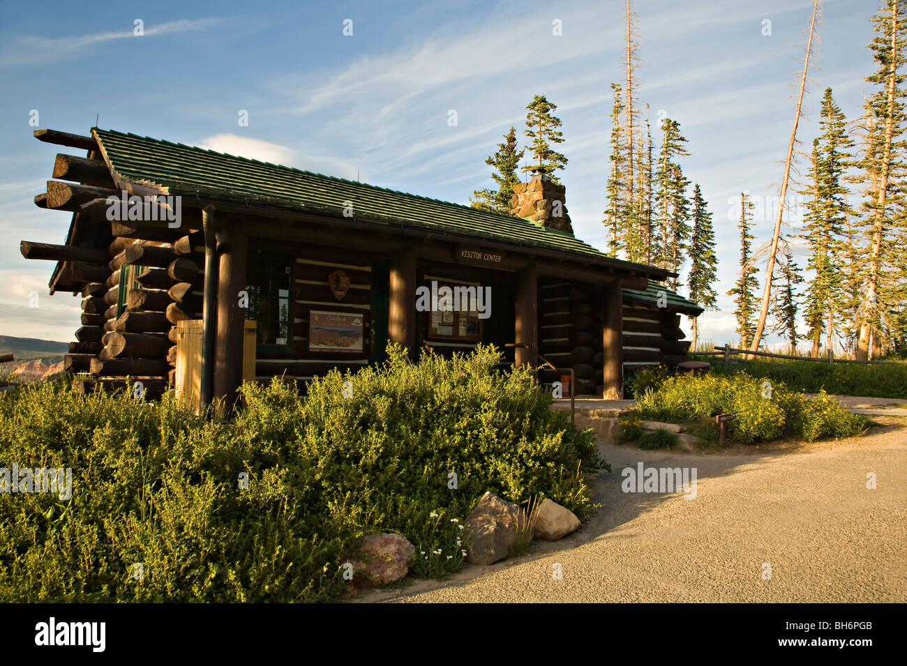 Centro Visita di Cedar Breaks National Monument, Utah Foto Stock