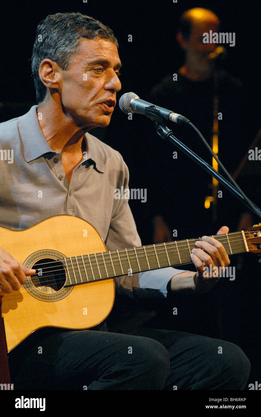 Il Brasile.famoso cantautore Chico Buarque giocare a RIO Foto Stock