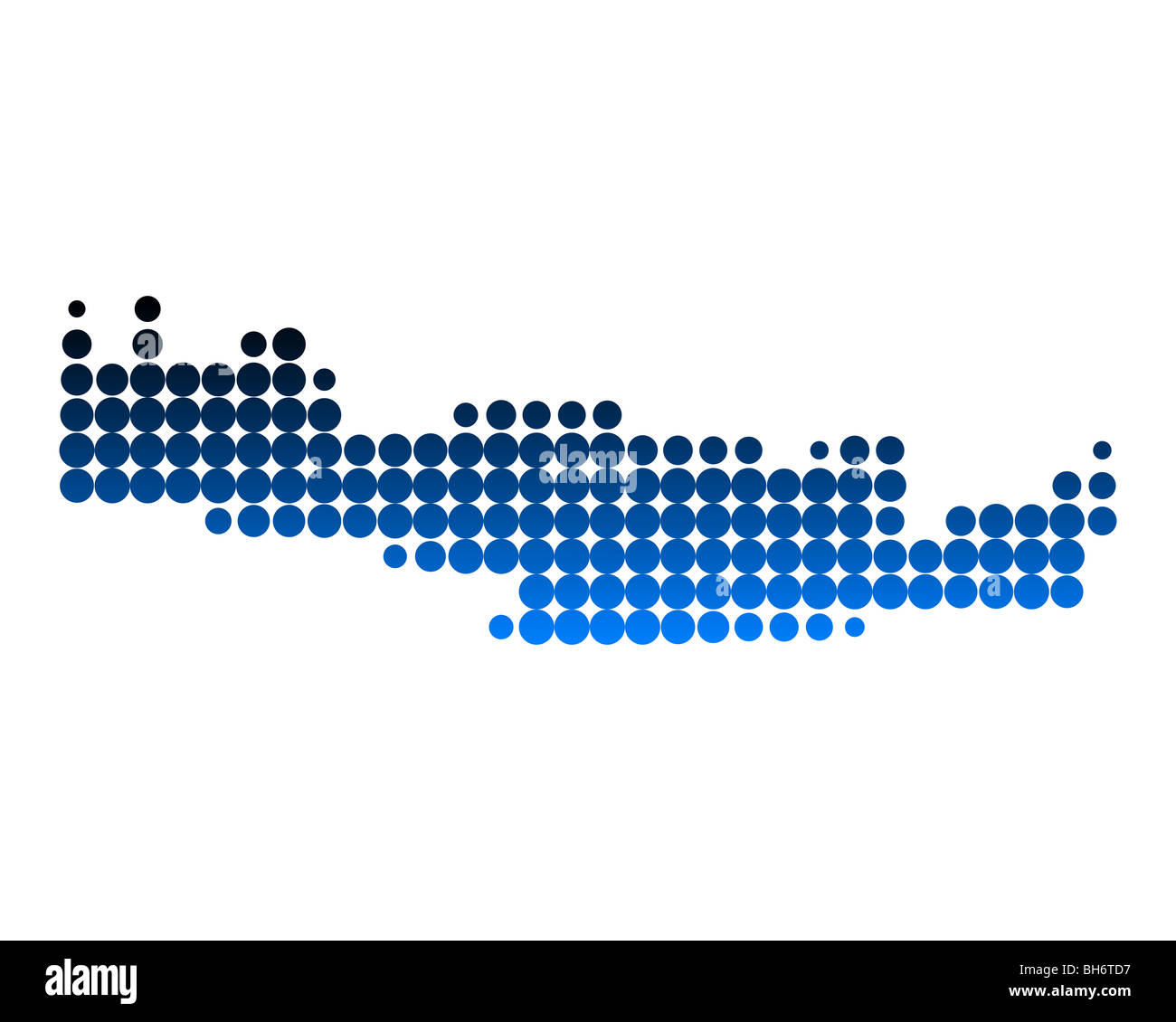 Mappa di Creta Foto Stock