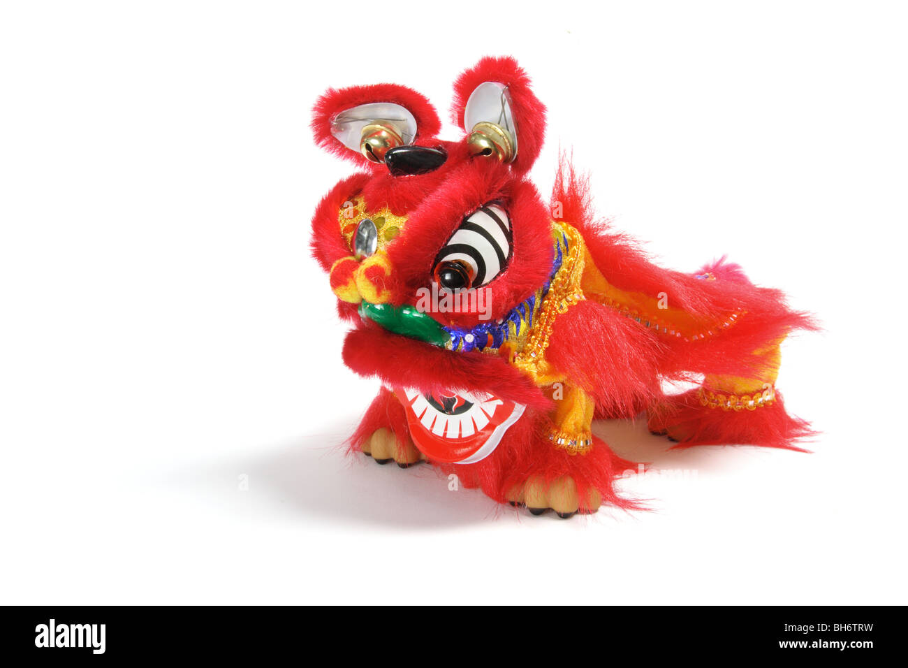 Miniatura Lion Dancing figurina Foto Stock