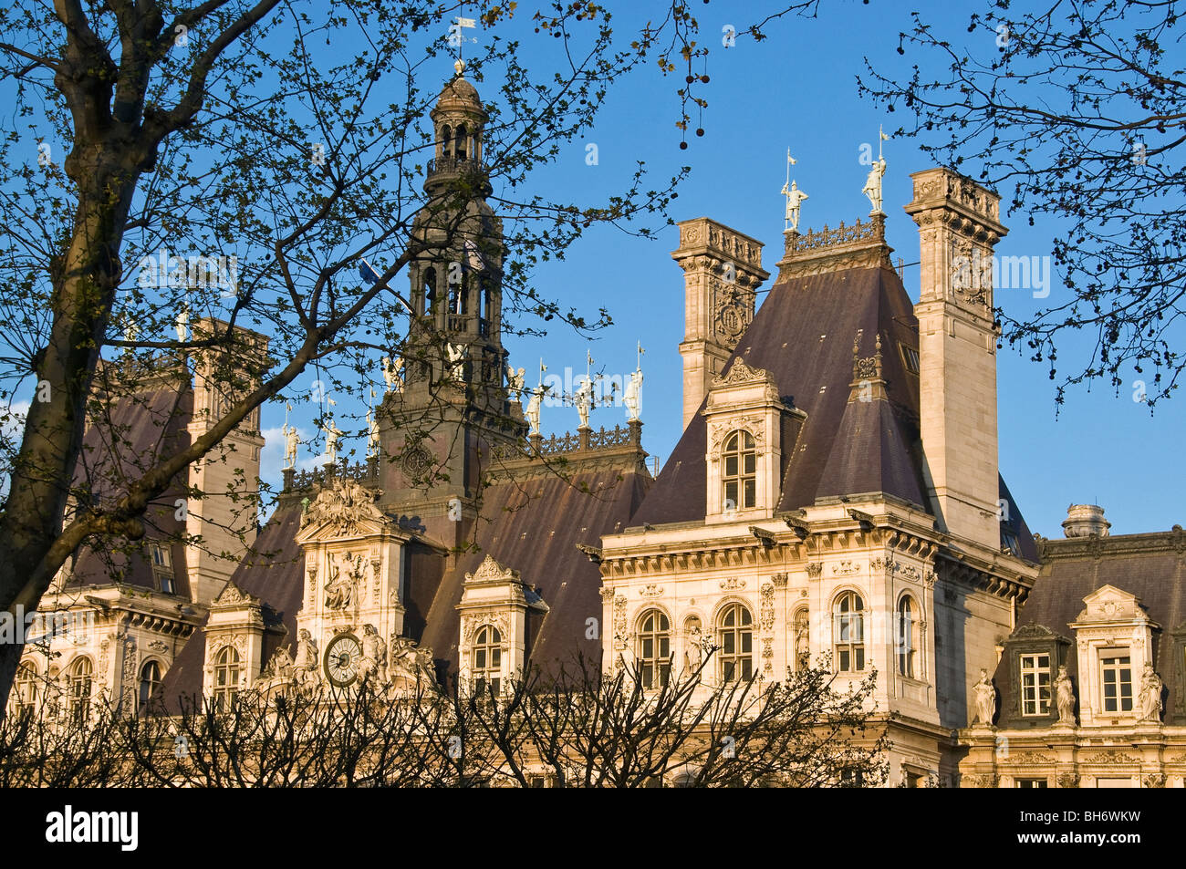 Hotel de Ville, Parigi Francia Foto Stock