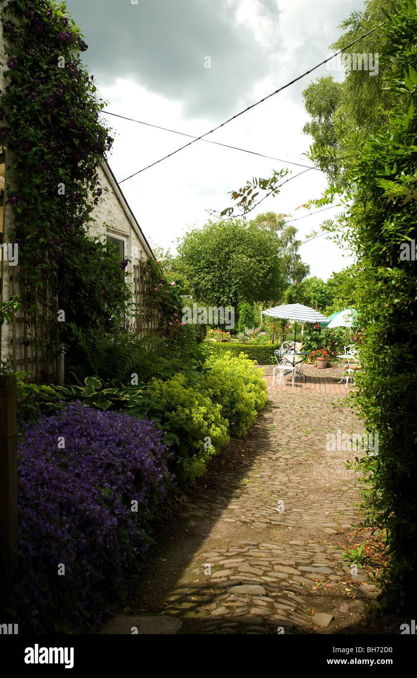 Al Fresco cafe, Herefodshire Foto Stock