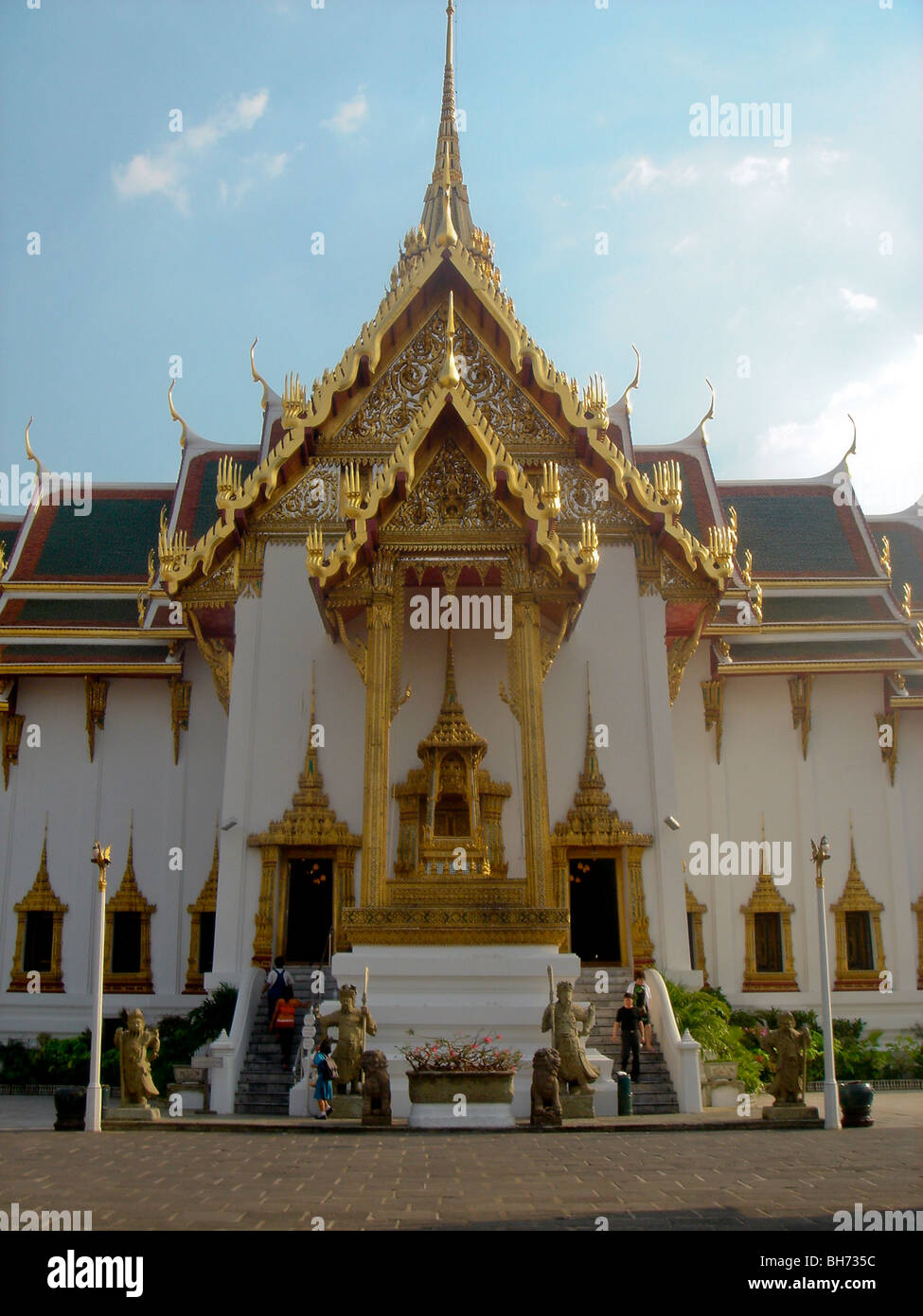 Bangkok, Thailandia, Wat Benchamabohit tempio, Viste esterne Foto Stock