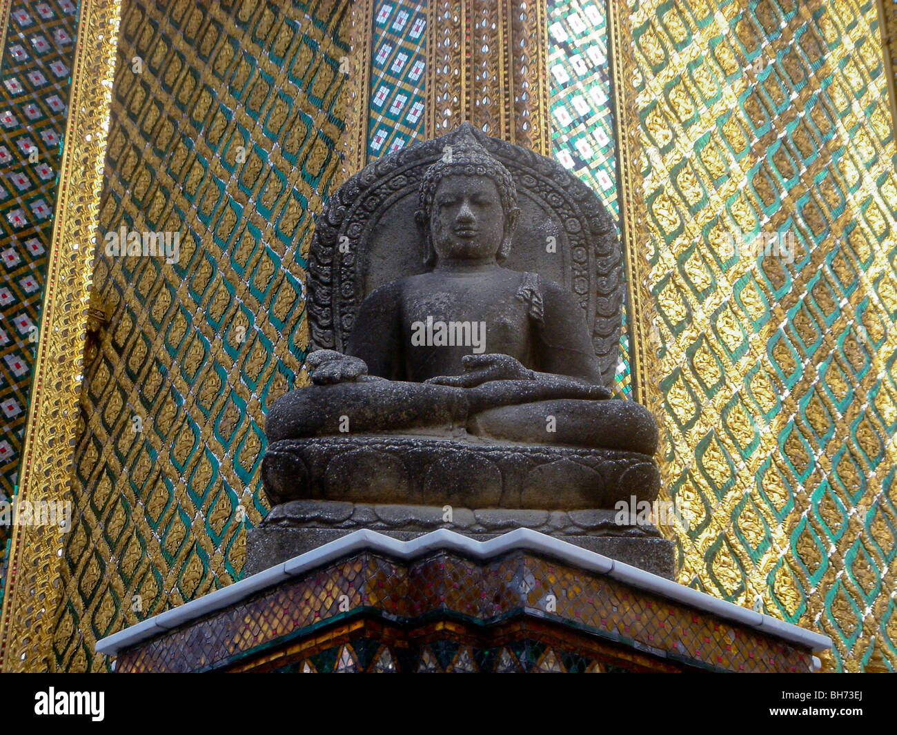 Bangkok, Thailandia, Royal Palace, esterno, tempio Wat Foto Stock