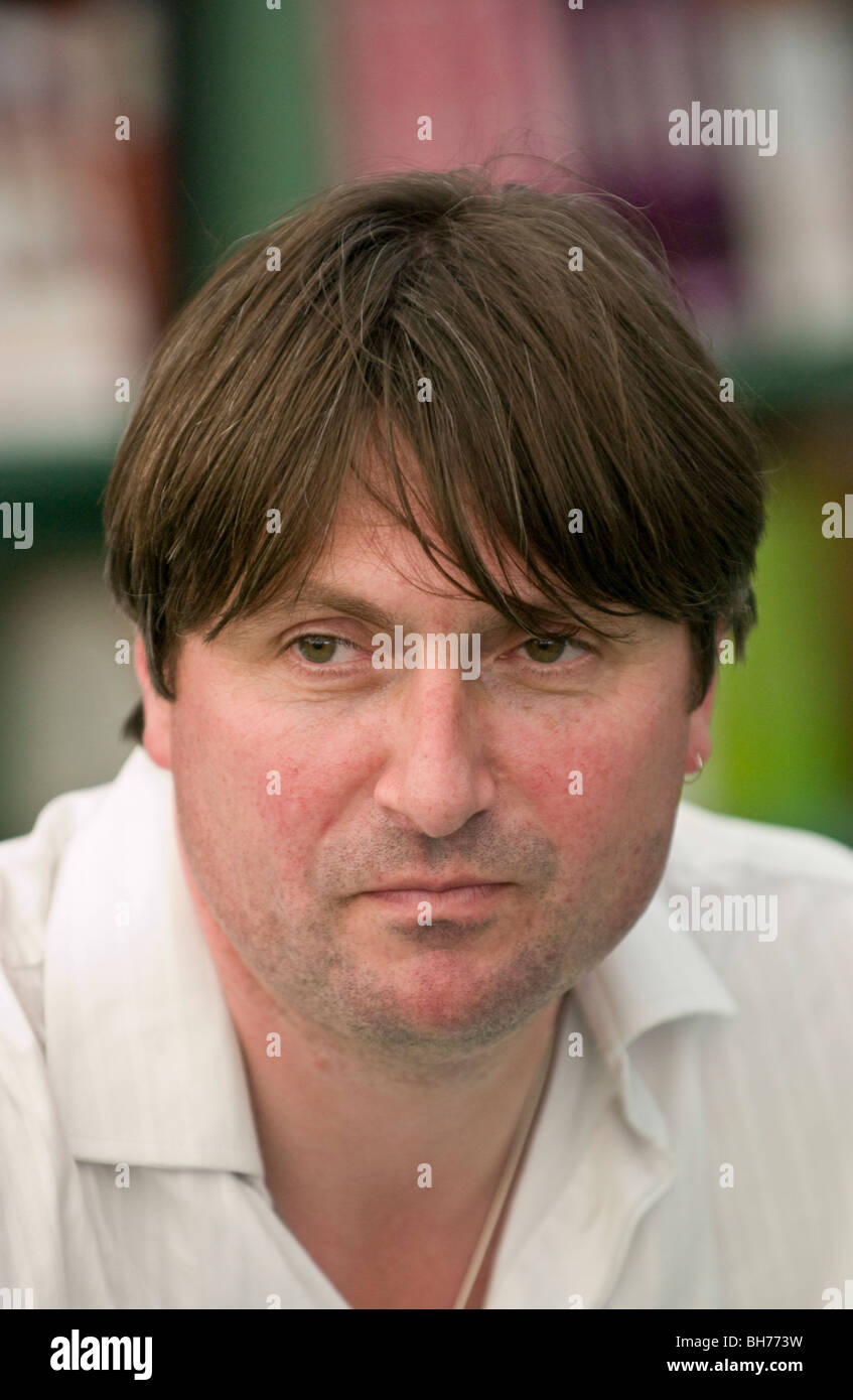 Simon Armitage drammaturgo poeta e romanziere foto libro firma durante la Hay Festival 2009. Foto Stock