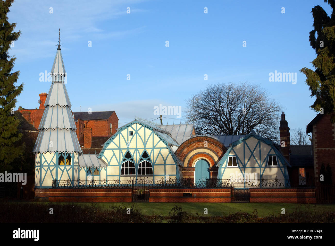 Le camere della pompa in Tenbury Wells Worcestershire originariamente costruito sopra i pozzetti di una spa ma ora utilizzato come uffici del consiglio Foto Stock