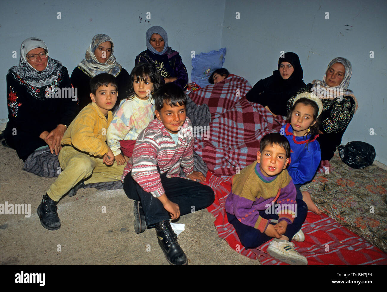 I rifugiati da Sud-libano nel 1997 Beirut Libano Foto Stock