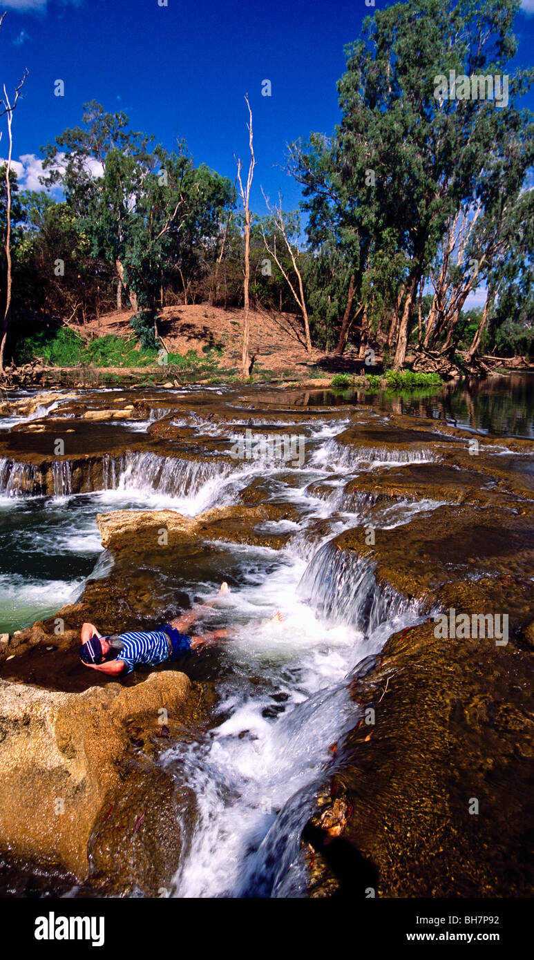 Formazioni di tufo, Douglas River, Australia Foto Stock