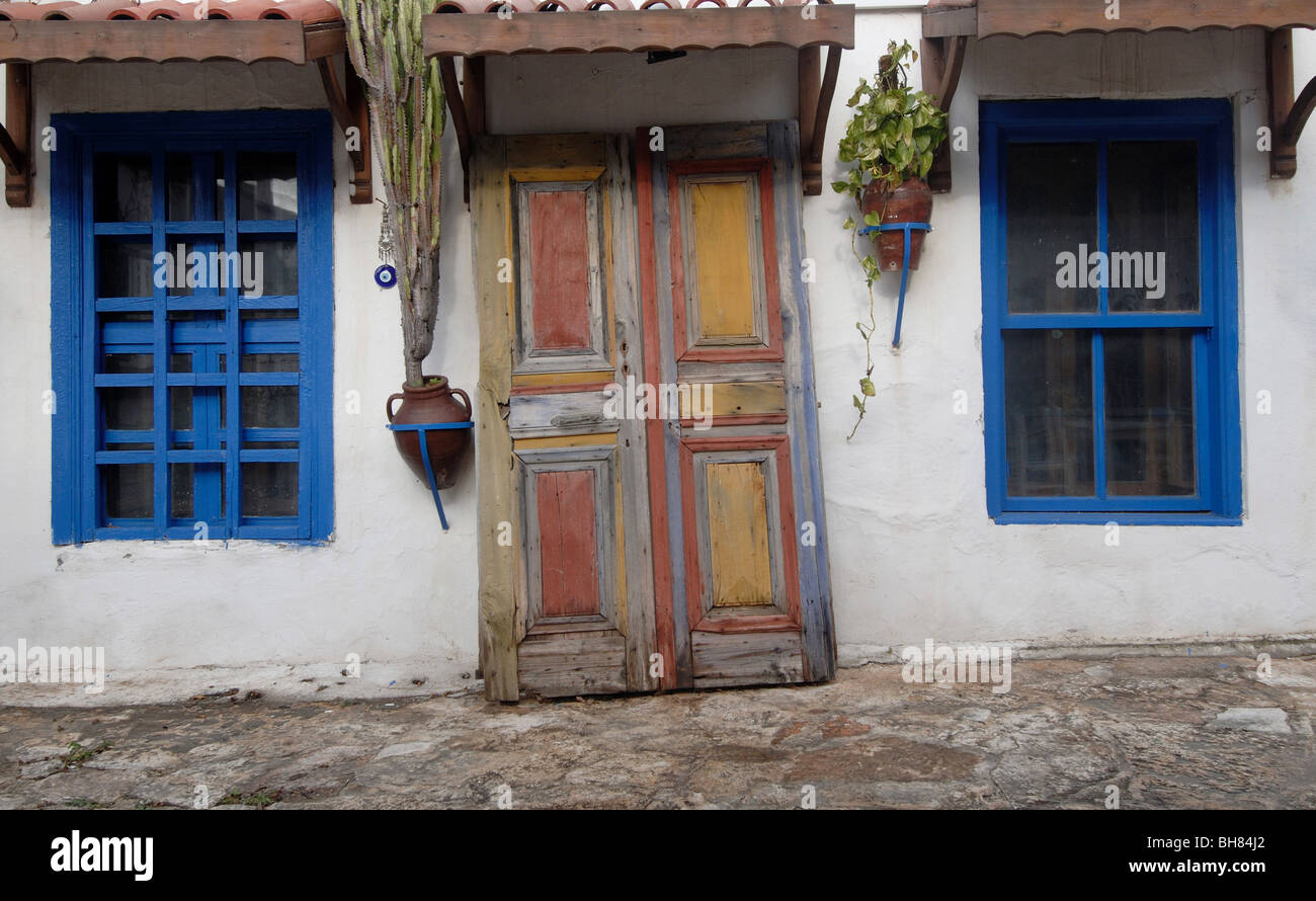 Casa di telaio a Antalya, Kas village Foto Stock