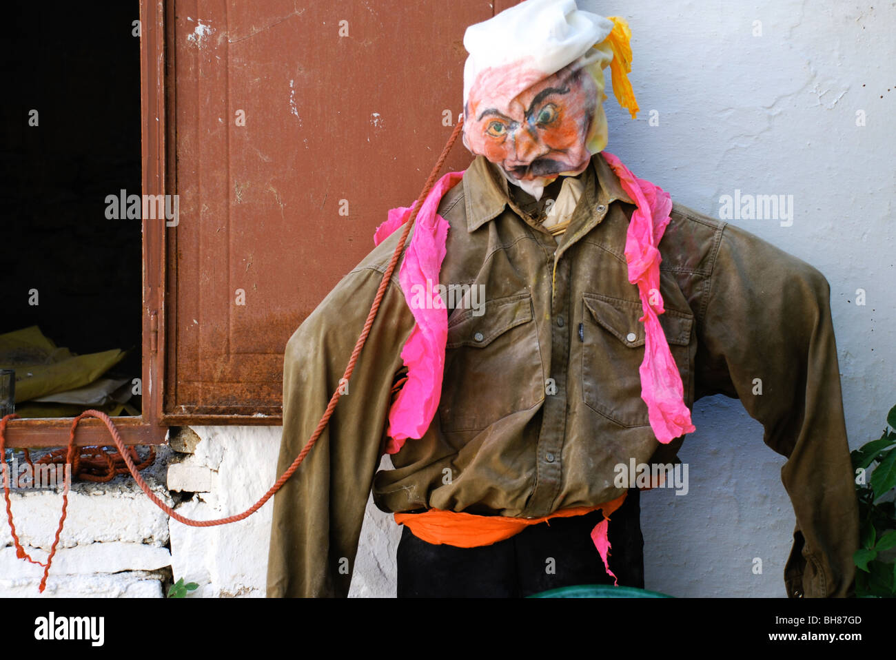 Effigie di un kadis utilizzato nel festival prima di Quaresima Foto Stock