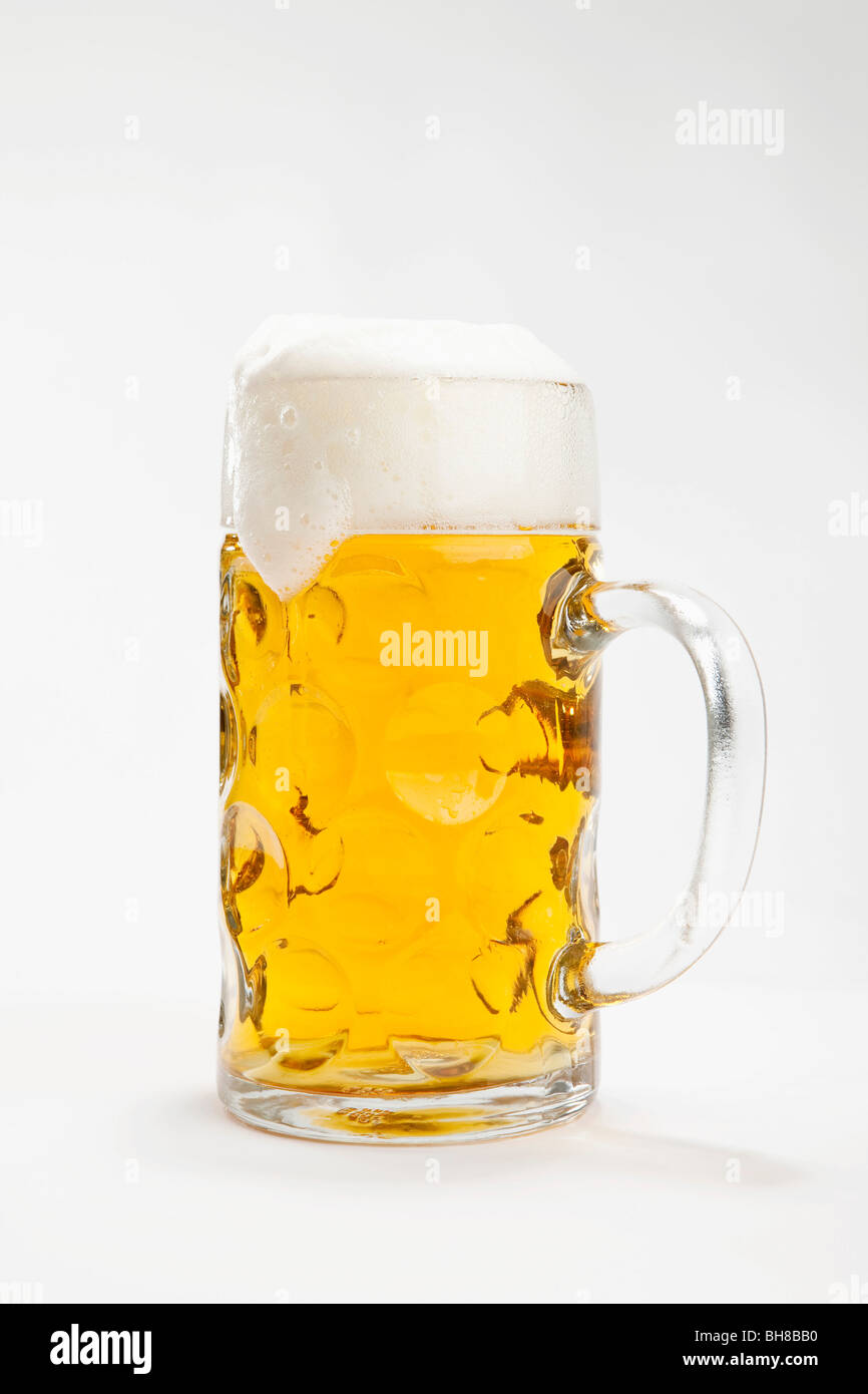 Un boccale di birra Foto Stock