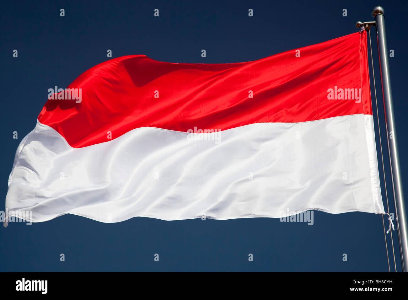 Bandiera di Indonesia Foto Stock