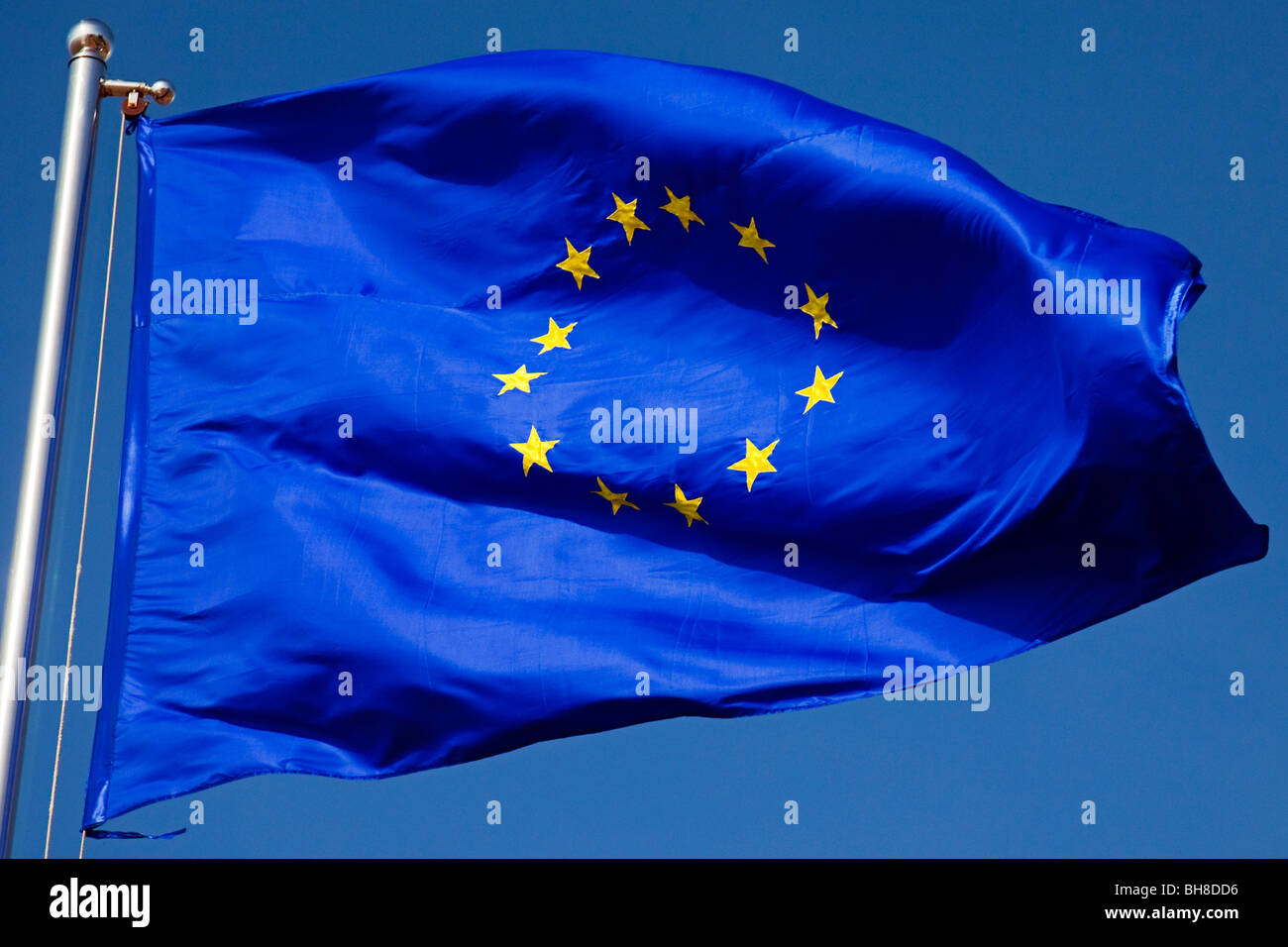 Bandiera dell'Unione europea Foto Stock