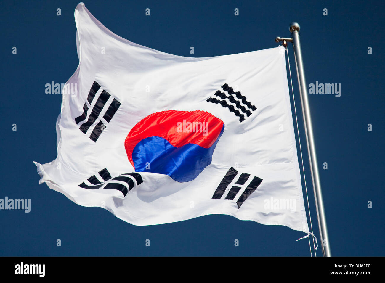 Bandiera della Corea del Sud Foto Stock