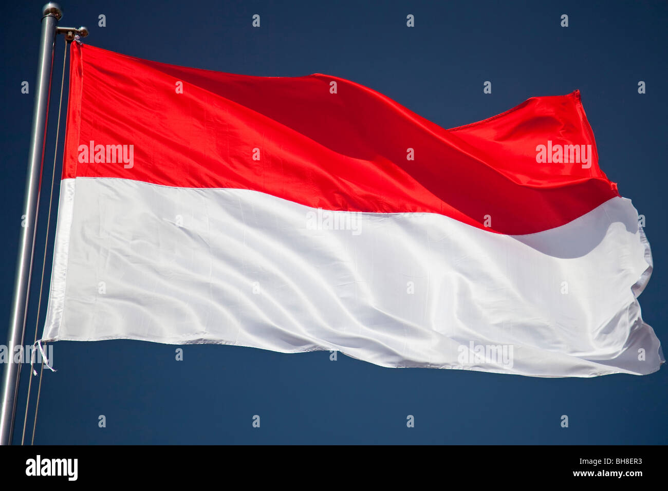 Bandiera di Indonesia Foto Stock
